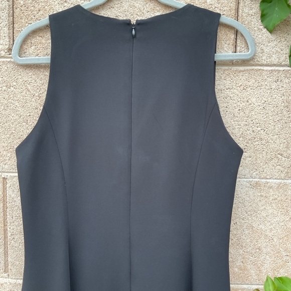 NWT Worth New York A-Line Draped Ruffle Sleeveless Midi Dress Size 8 Grunge Goth - Picture 5 of 12